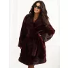 Dámský kabát FACTORY PRICE MBM-PL-25-32.98P BURGUNDY