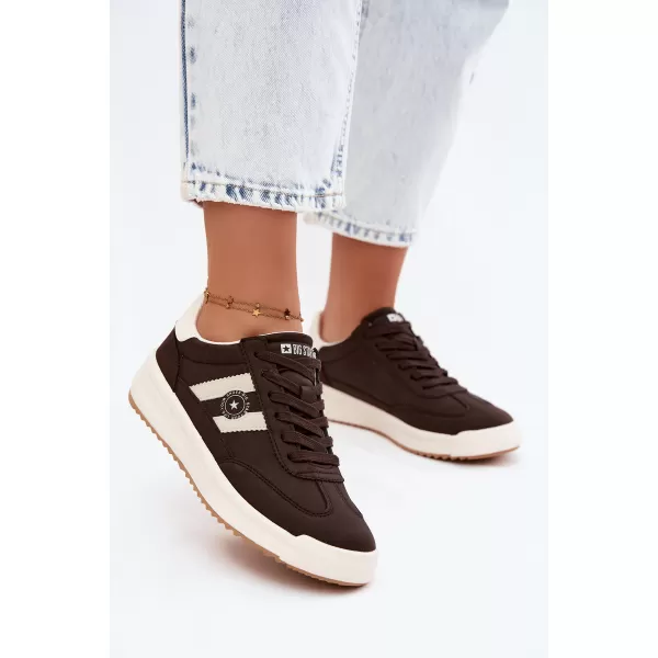  Dámské tenisky BIG STAR SHOES UU274024 BROWN/BEIGE 