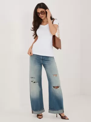 Dámská halenka RUE PARIS RV-BZ-A1267.08 WHITE