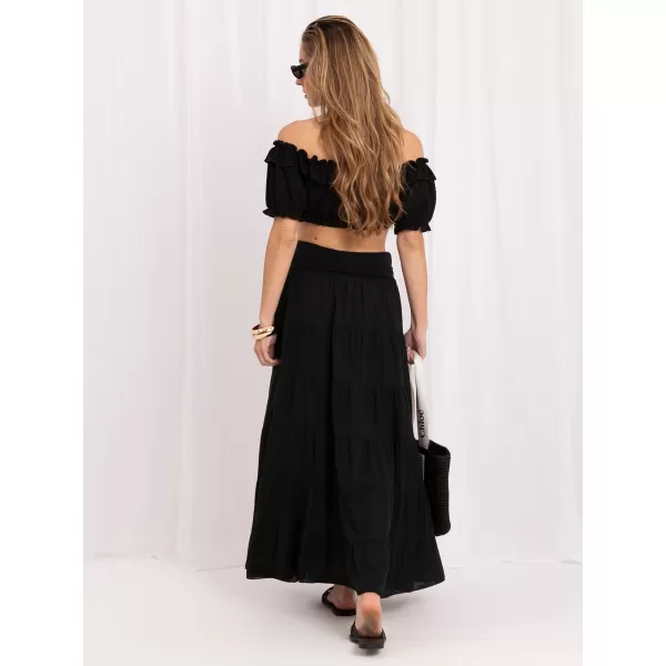  Dámská sukně ITALY MODA IT-SD-FL9357MSL.56 BLACK 