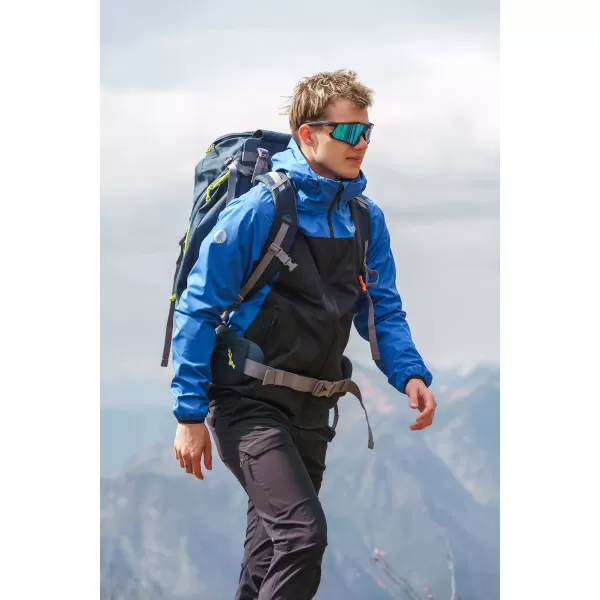 Pánská nepromokavá softshellová bunda NORDBLANC EXPEDITIOUS NBSSM8323 MODRÁ 