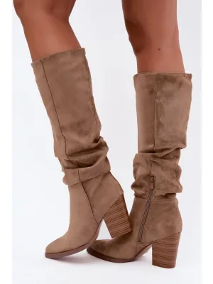 Dámské kozačky BOTO 6557 BEIGE