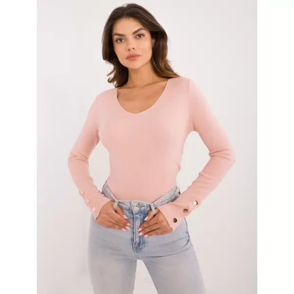  Dámský svetr WOOL FASHION ITALIA AT-SW-2334.49 BRIGHT PINK 