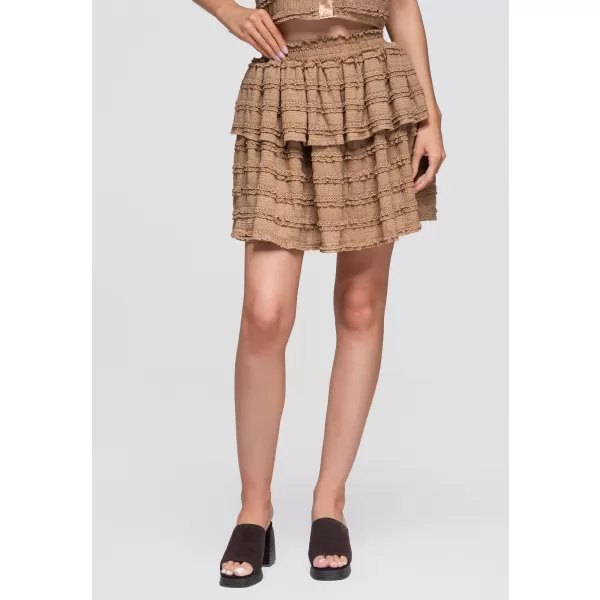  Dámská sukně OMBRE OW-GL-E0014 TAUPE 