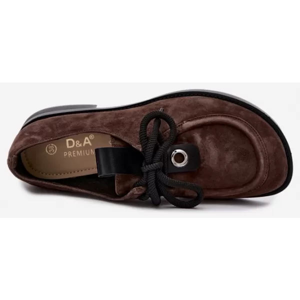  Dámské polobotky D&A CR62-3460 COFFEE 