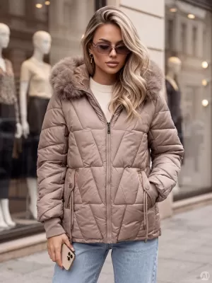Dámská bunda DSTREET1 BÉŽOVÁ