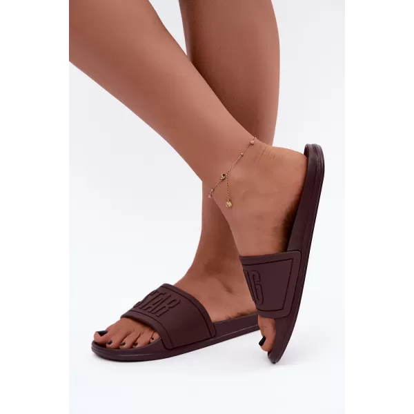  Dámské pantofle BIG STAR SHOES UU274072 HNĚDÁ 