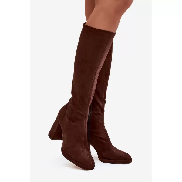  Dámské kozačky BOTO NN634 BROWN 