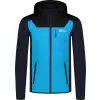 Pánská powerfleece mikina NORDBLANC SPRAWL NBSFM8333 ZÁŘIVĚ MODRÁ