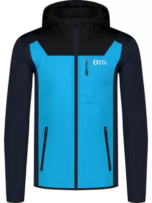 Pánská powerfleece mikina NORDBLANC SPRAWL NBSFM8333 ZÁŘIVĚ MODRÁ