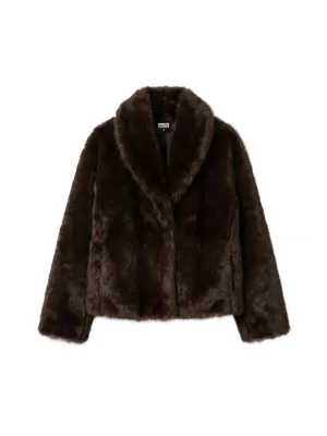Dámská kožešinová bunda URBAN CLASSICS TB8120-00075 BROWN