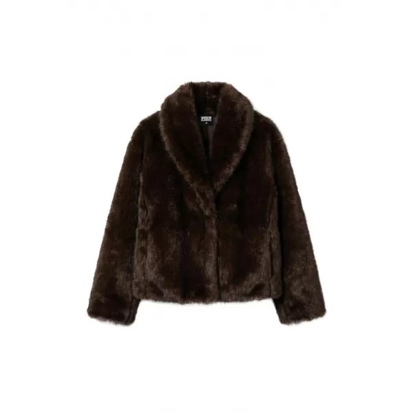  Dámská kožešinová bunda URBAN CLASSICS TB8120-00075 BROWN 