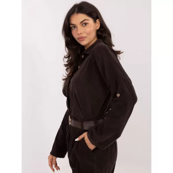  Dámská košile ITALY MODA IT-KS-22390.81 DARK BROWN 