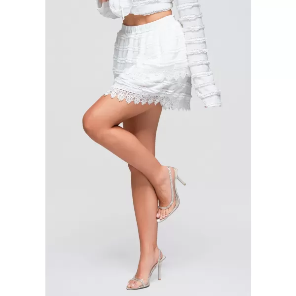  Dámská sukně OMBRE OW-GL-E0015 WHITE 