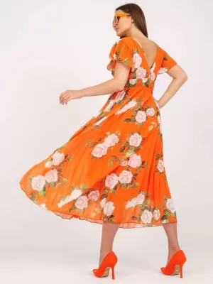 Dámské šaty ITALY MODA DHJ-SK-15722.67P ORANGE