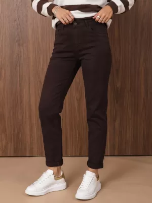 Dámské kalhoty DSTREET HNĚDÁ