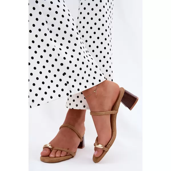  Dámské pantofle BOTO 22-391 KHAKI 