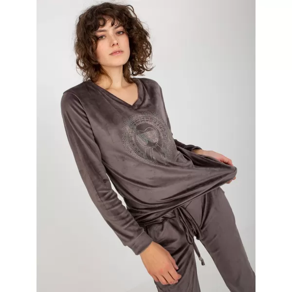  Dámský komplet RELEVANCE RV-KMPL-8442.23P DARK GREY 