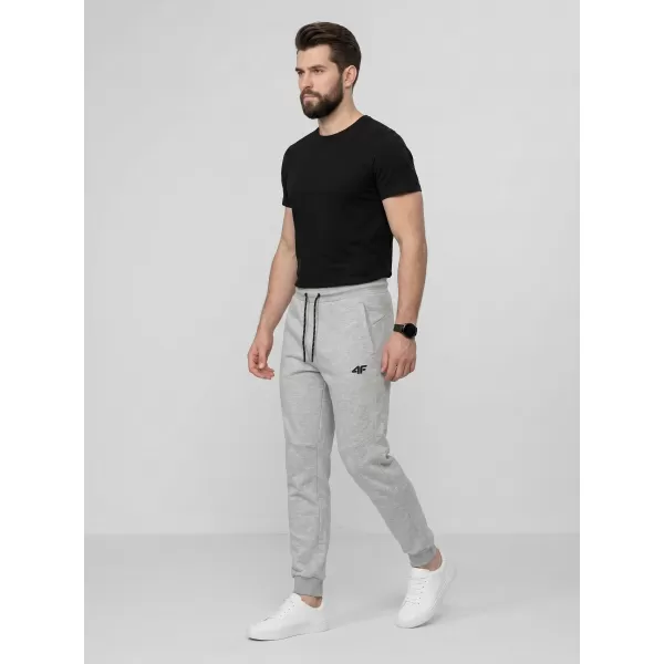  Pánské kalhoty 4F 4FWMM00TTROM1676 COLD LIGHT GREY MELANGE 