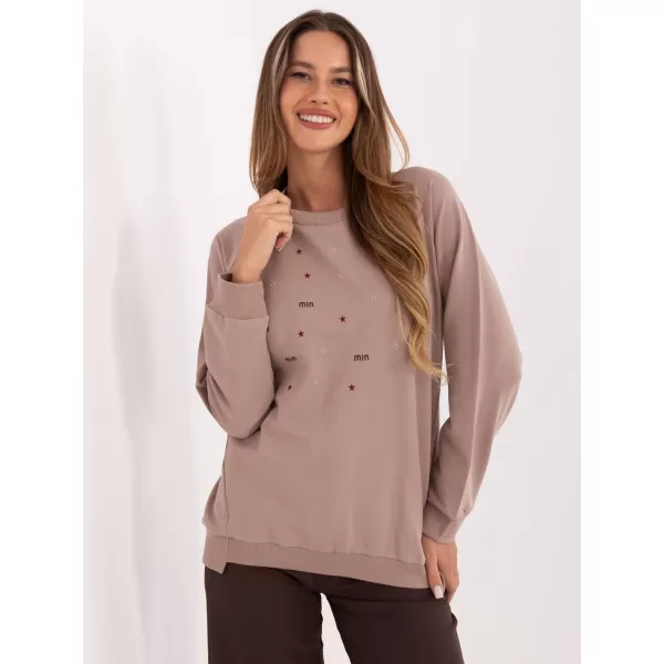  Dámská halenka RELEVANCE RV-BZ-A876.52 DARK BEIGE 