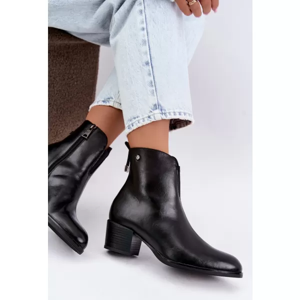  Dámské kotníkové boty VINCEZA 58654 BLACK 