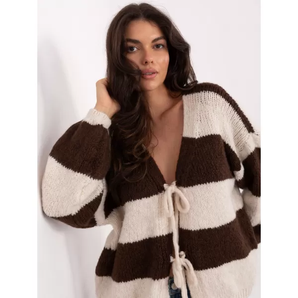  Dámský svetr RUE PARIS MI-SW-0109.79 BROWN 