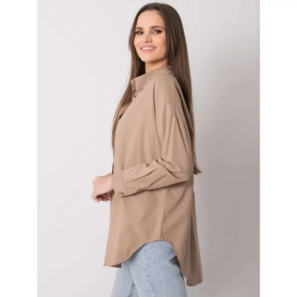  Dámská košile EX MODA EM-KS-004.42 DARK BEIGE 