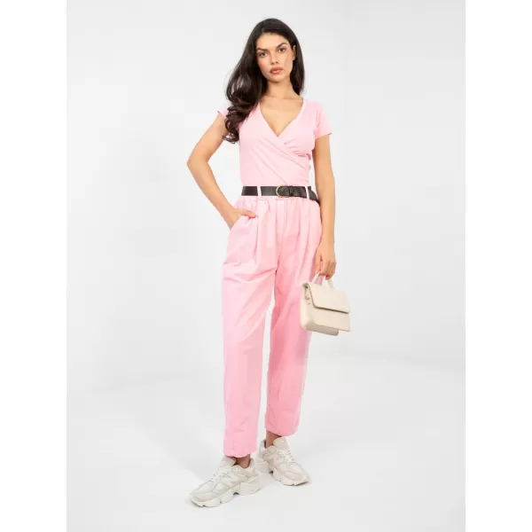  Dámské kalhoty ITALY MODA MI-SP-2690.00 BRIGHT PINK 