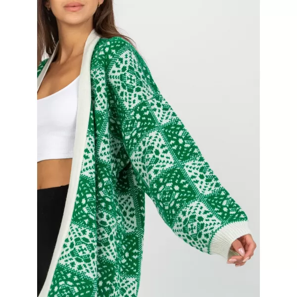  Dámský svetr RUE PARIS LC-SW-0301.45P WHITE-GREEN 