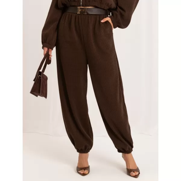  Dámské kalhoty ITALY MODA MI-SP-P72003H.70 BROWN 