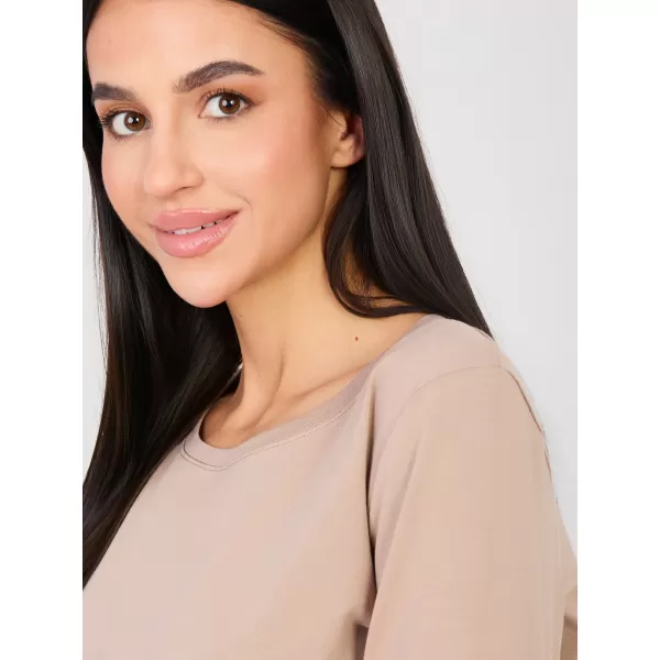  Dámské triko RUE PARIS RV-BZ-A1093.77 DARK BEIGE 