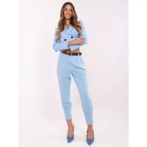  Dámské kalhoty ITALY MODA DHJ-SP-20316.87 LIGHT BLUE 