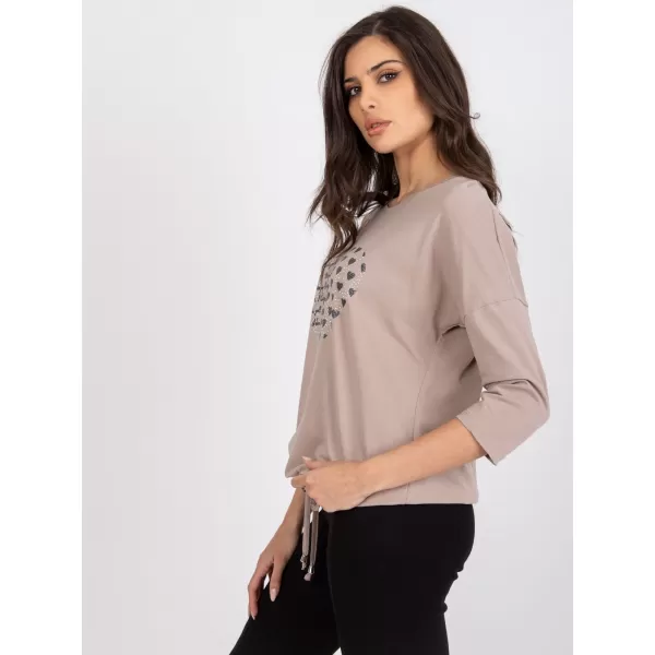  Dámská halenka RELEVANCE RV-BZ-0229.13P DARK BEIGE 
