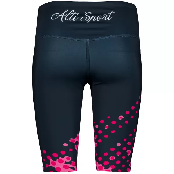  Dámské legíny nad kolena premium (nové velikosti) ALTISPORT VOJ/ALW109LEG06 RŮŽOVO-ČERNÁ 