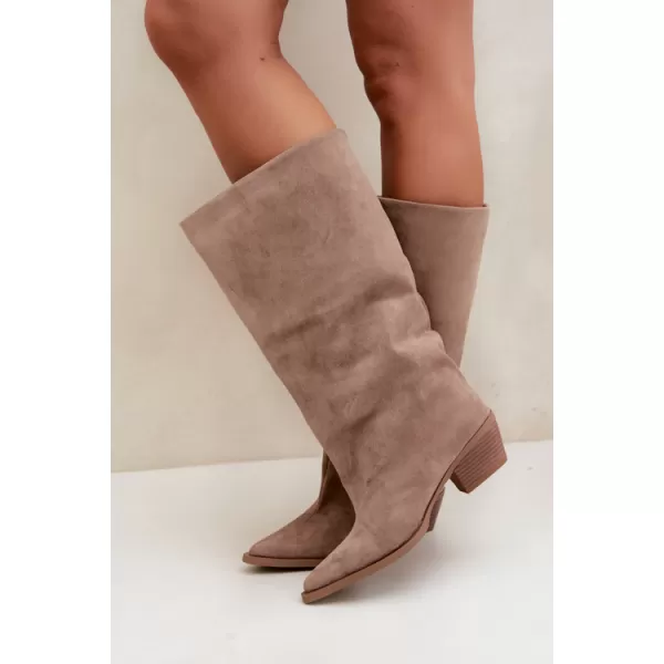  Dámské kozačky BOTO 2578A BEIGE 