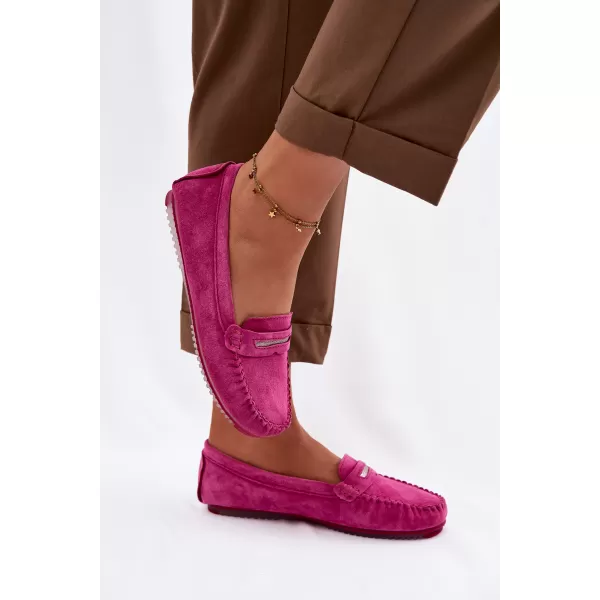  Dámské mokasíny S.BARSKI LR61-7029 FUCHSIA 