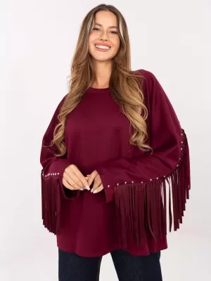 Dámská halenka FACTORY PRICE IT-BZ-21695.10 BURGUNDY