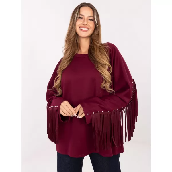  Dámská halenka FACTORY PRICE IT-BZ-21695.10 BURGUNDY 
