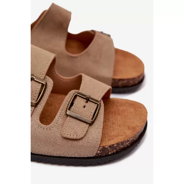  Pánské pantofle BOTO 56302-11 KHAKI 
