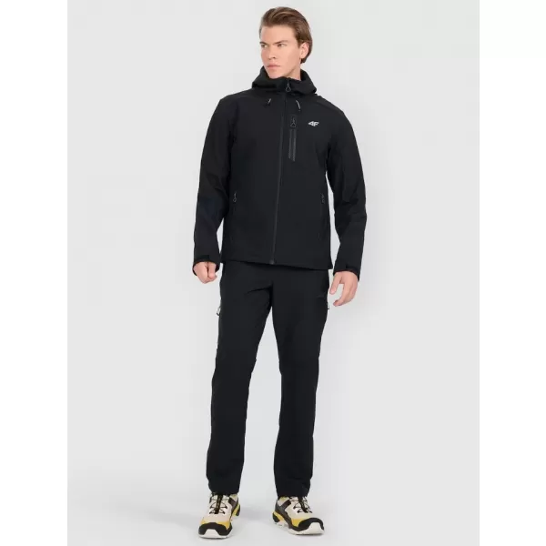  Pánská softshellová bunda 4F 4FRAW25TSOFM506 DEEP BLACK 