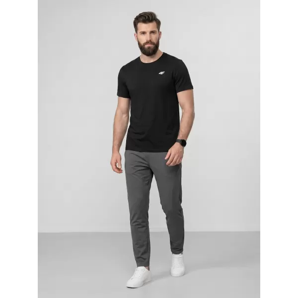  Pánské triko 4F 4FWAW25TTSHM2373 DEEP BLACK 