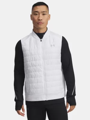 Pánská vesta UNDER ARMOUR LAUNCH INSULATED VEST 1380870-100 BÍLÁ
