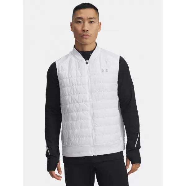  Pánská vesta UNDER ARMOUR LAUNCH INSULATED VEST 1380870-100 BÍLÁ 