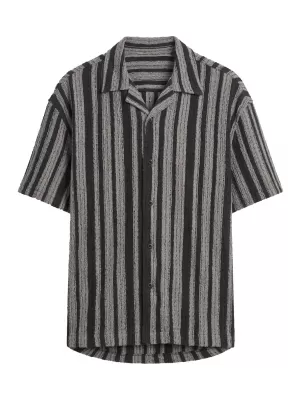 Pánská košile URBAN CLASSICS TB8216-00826 BLACK/WHITE
