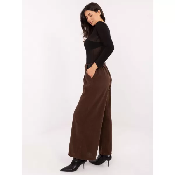  Dámské kalhoty RUE PARIS IT-SP-FL5583.16P BROWN 