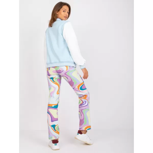  Dámská mikina EX MODA EM-BL-697.88 LIGHT BLUE 