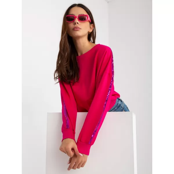 Dámská mikina RUE PARIS RV-BL-8067.88 FUCHSIA 