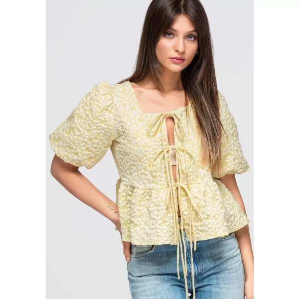  Dámská blůza LARICA OW-TS-E0048 YELLOW 