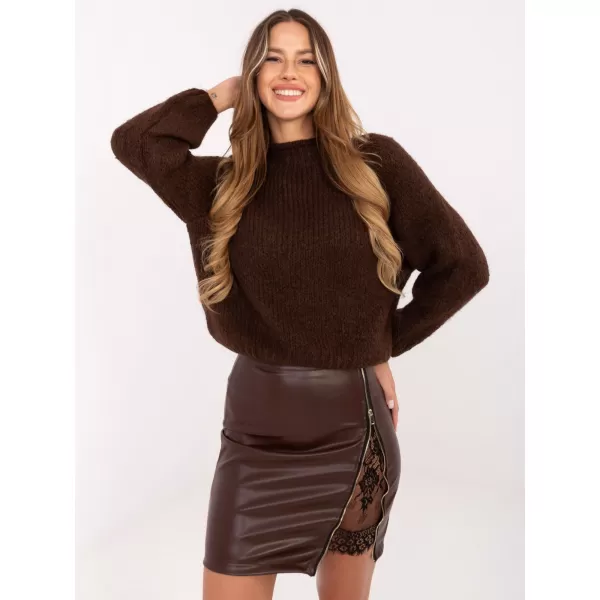  Dámská sukně RUE PARIS IT-SD-FL3019.83 DARK BROWN 