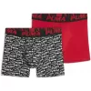 Dětské boxerky PUMA BOYS SCATTERED LOGO PRINT BOXERS 2P 94780303 RED/BLACK